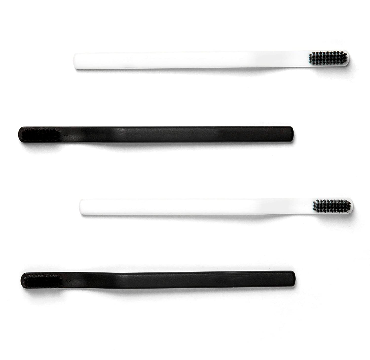 Charcoal Toothbrush with Soft Bristles (4 counts)